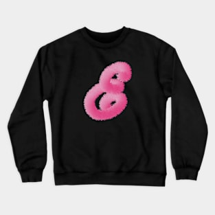 E Pink Animal Initials Crewneck Sweatshirt